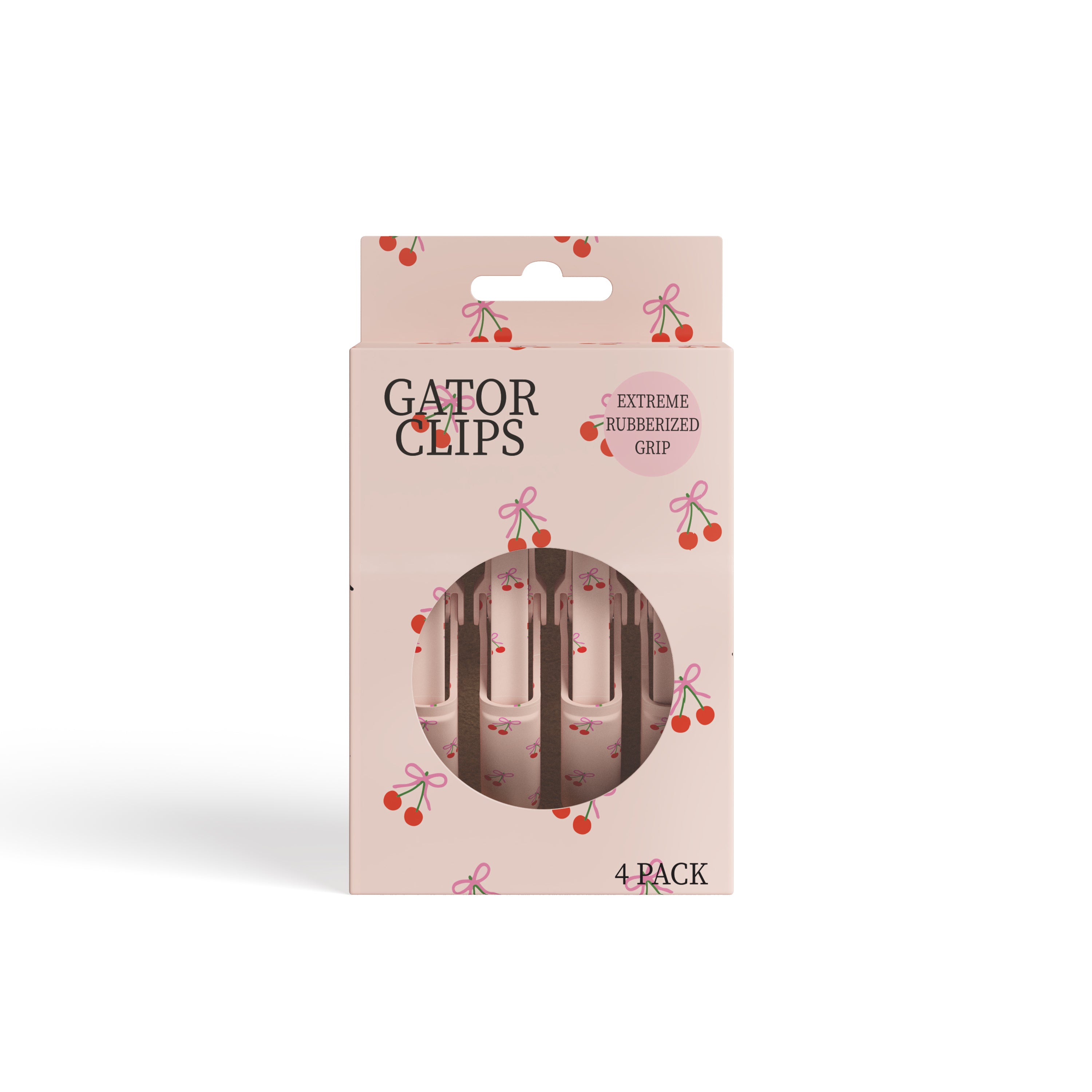 Gator Clips with Bow & Cherry image 1