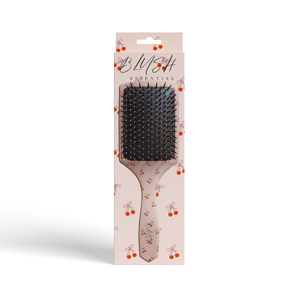 Paddle Brush with Bow & Cherry image 1