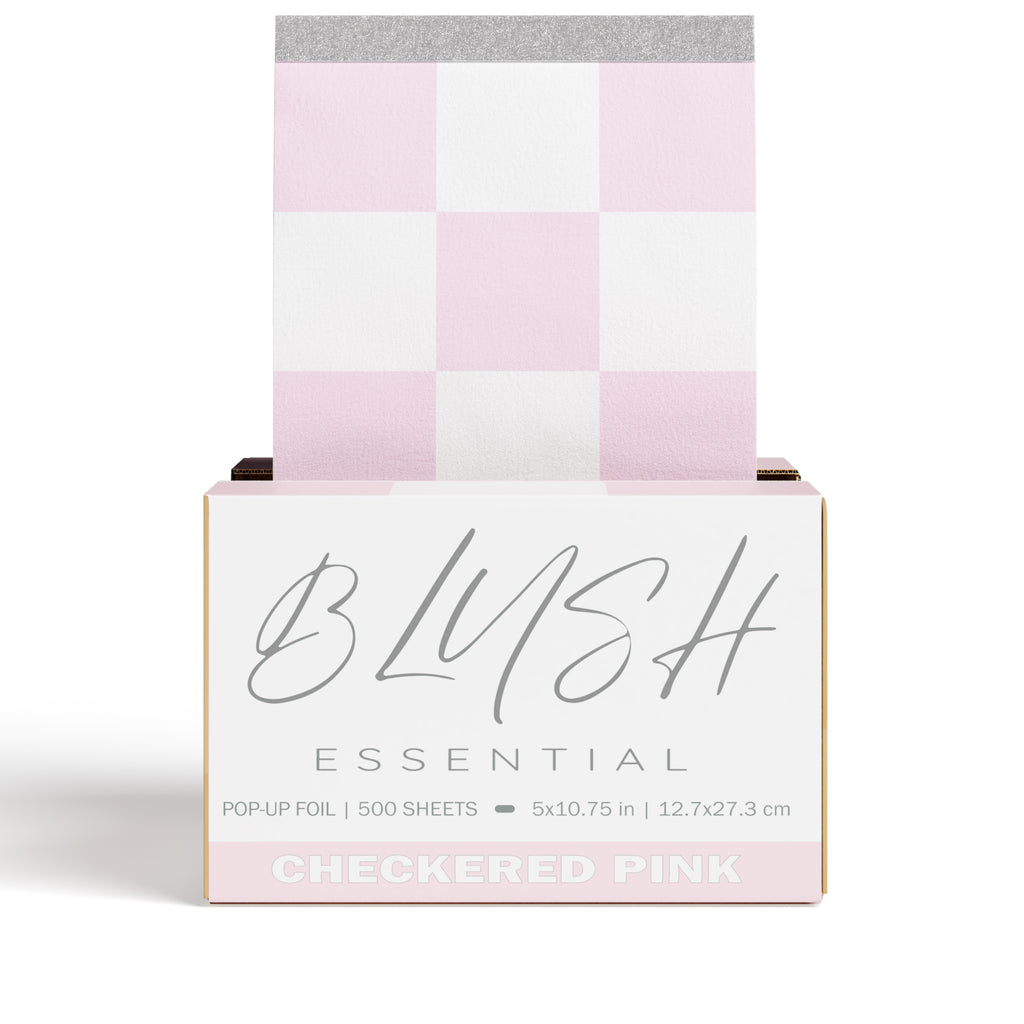 Checkered Pink Pop-Up Foils 5x10.75 in, 500 sheets