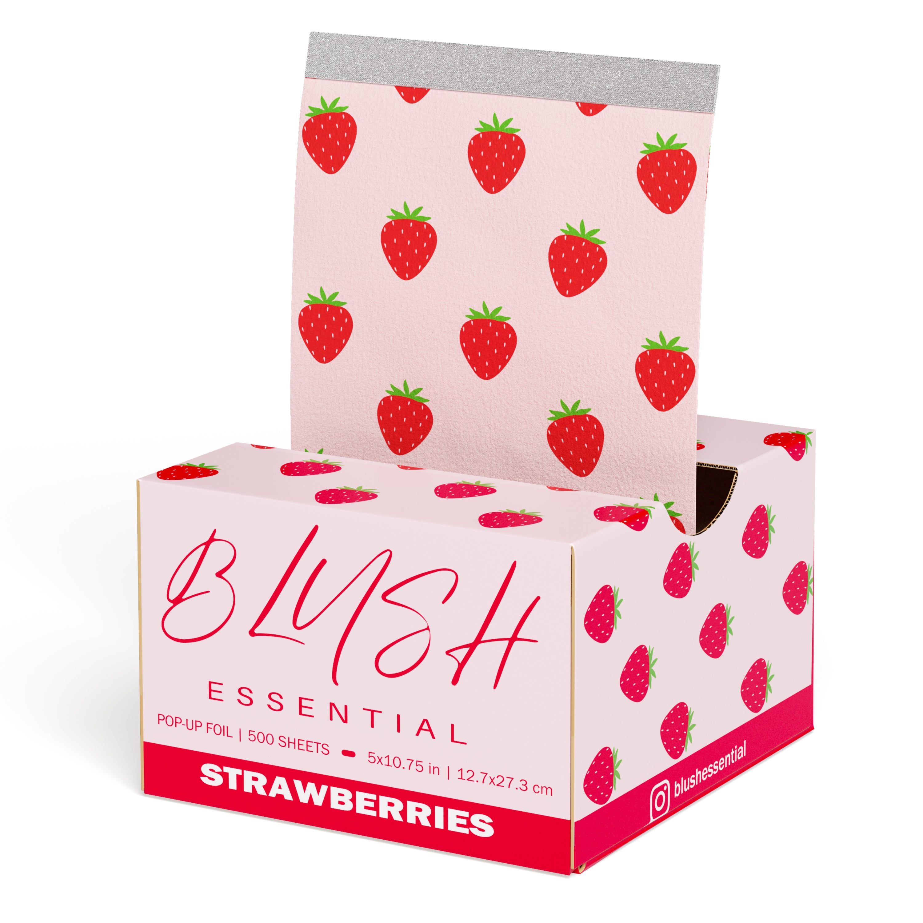 Strawberries Pop-Up Foils 5x10.75 in, 500 sheets