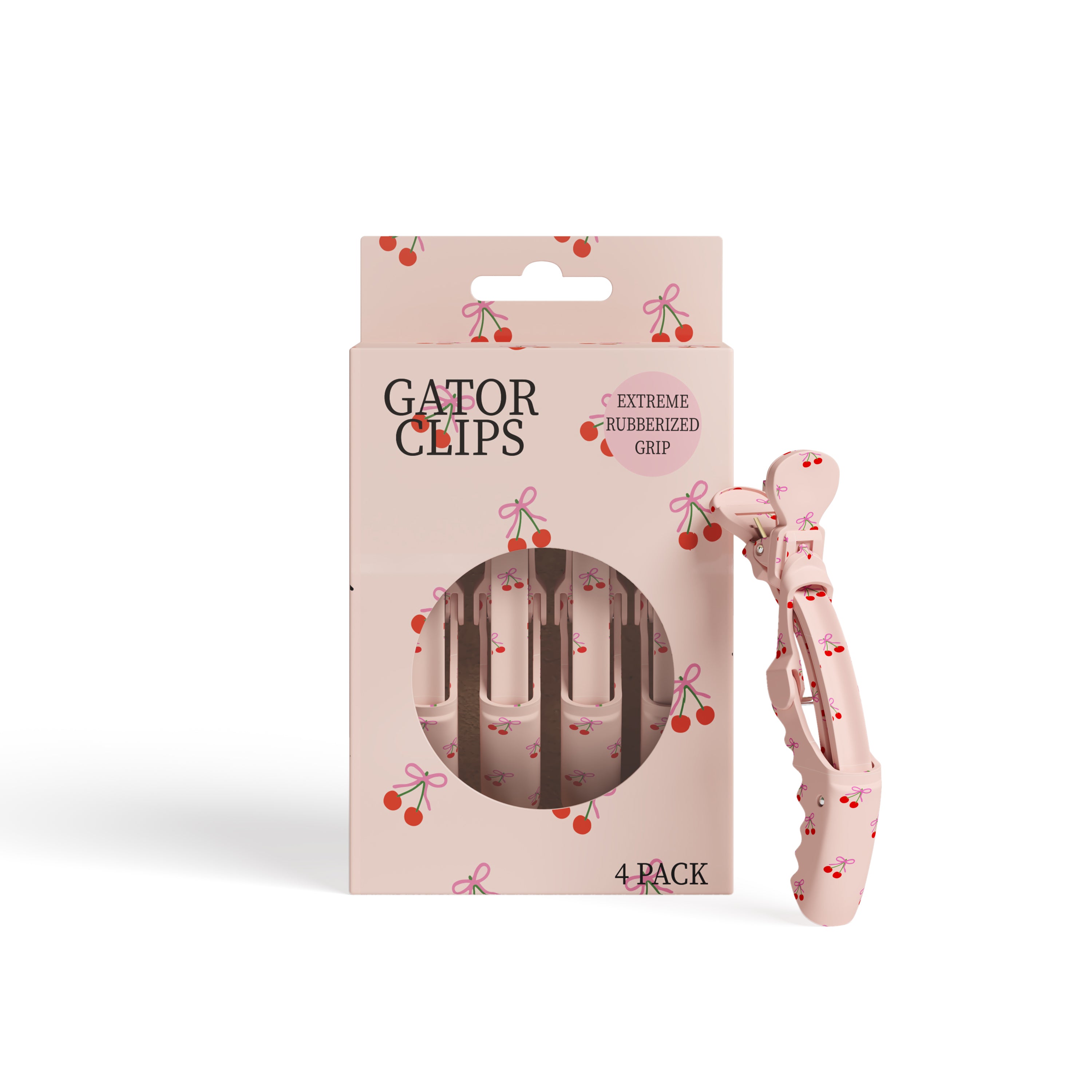 Gator Clips with Bow & Cherry image 0
