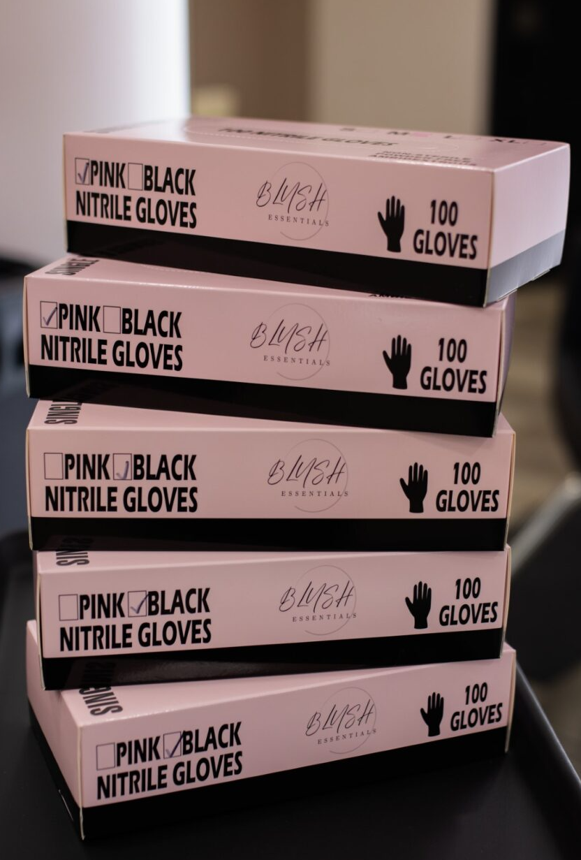 100 Nitrile Gloves (PINK) image 3