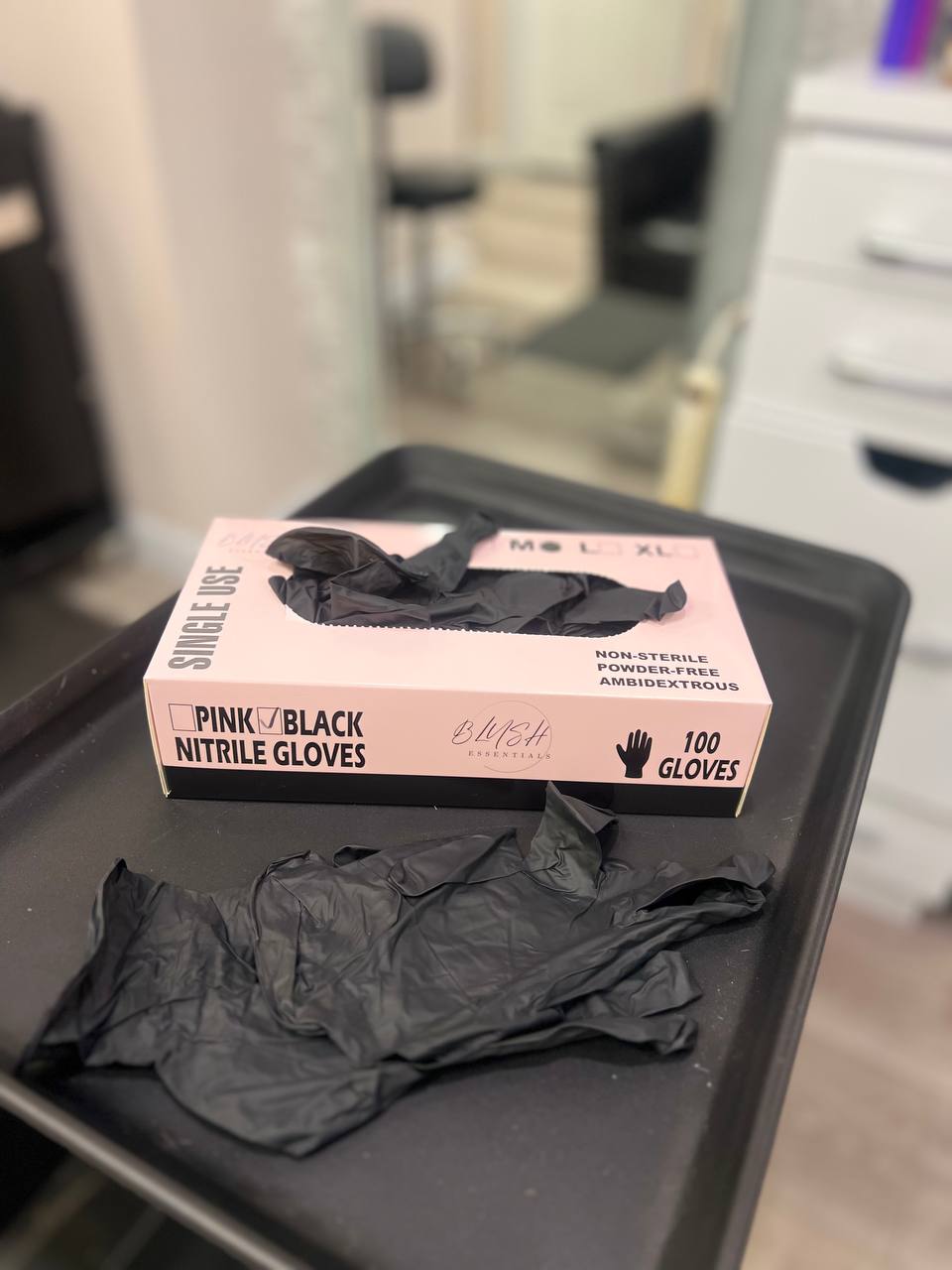 100 Nitrile Gloves (BLACK) image 4