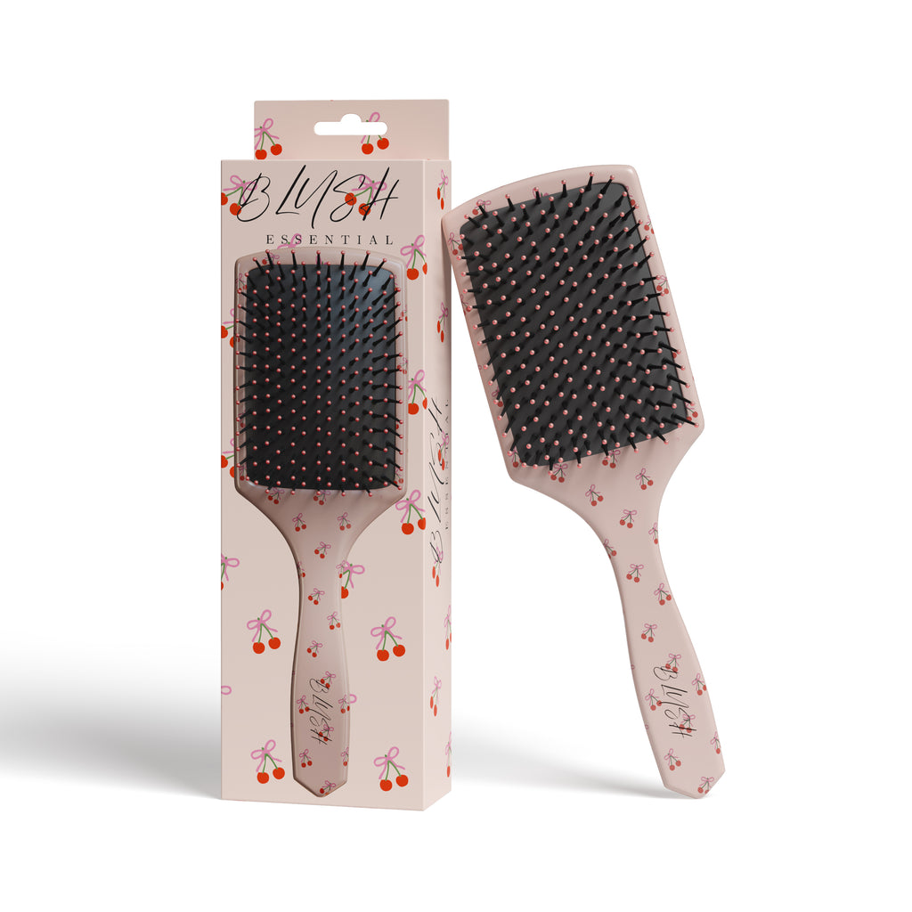 Paddle Brush with Bow & Cherry image 0