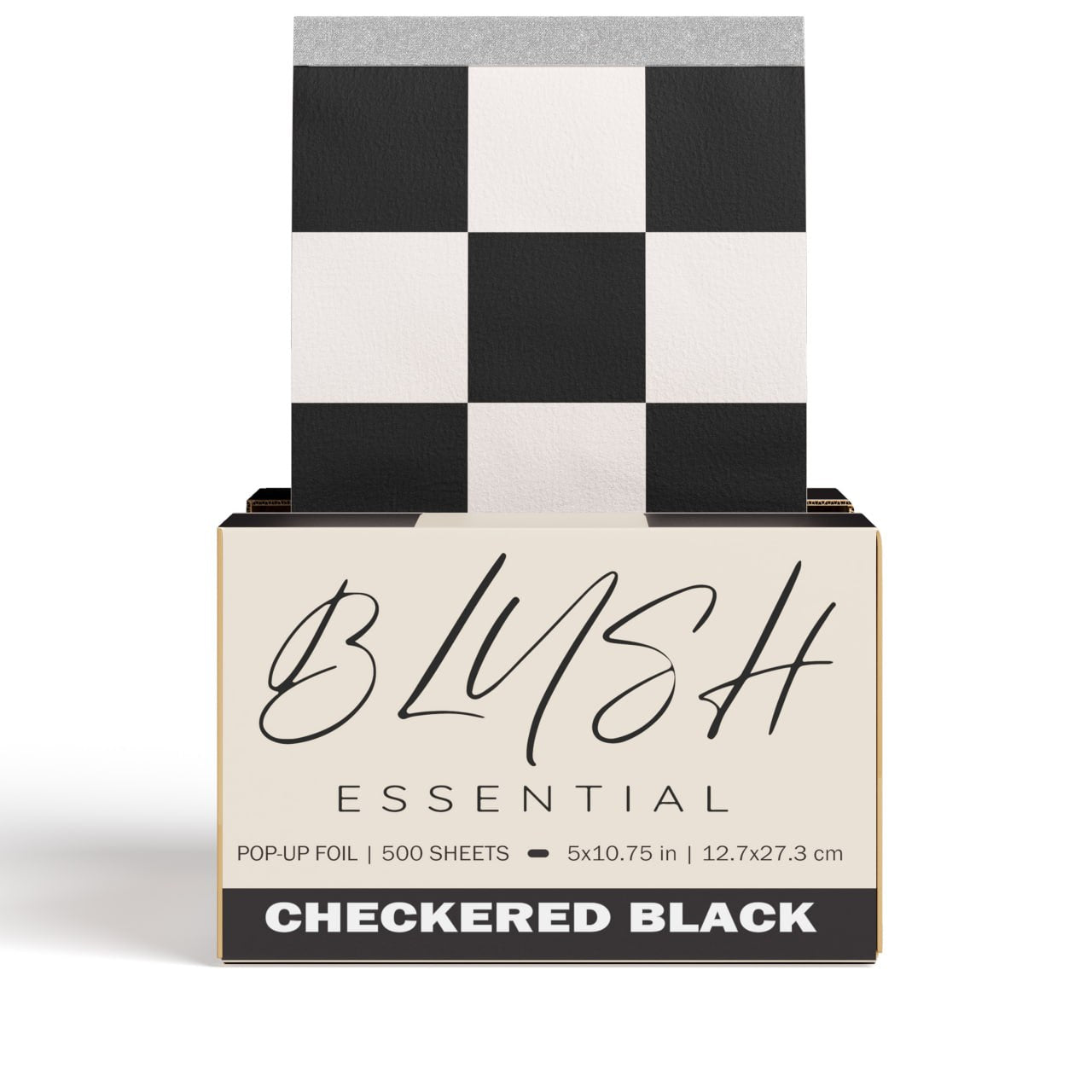 Checkered Black Pop Up Foils 5x10.75 in, 500 sheets