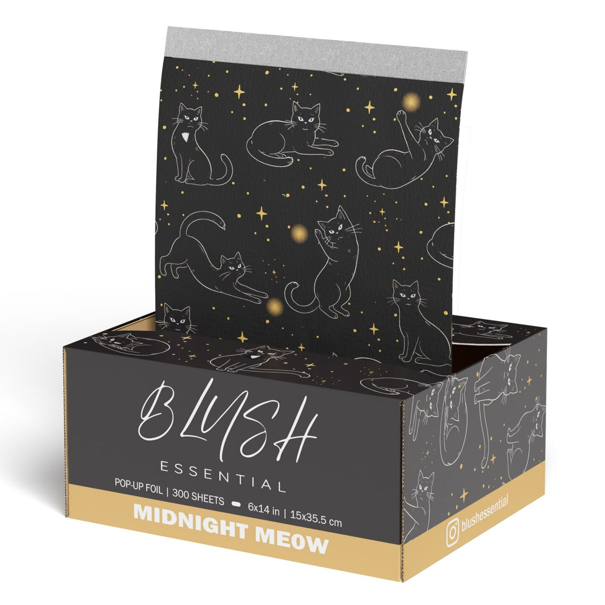Midnight Meow Pop-Up Foils 6x14 in, 300 sheets